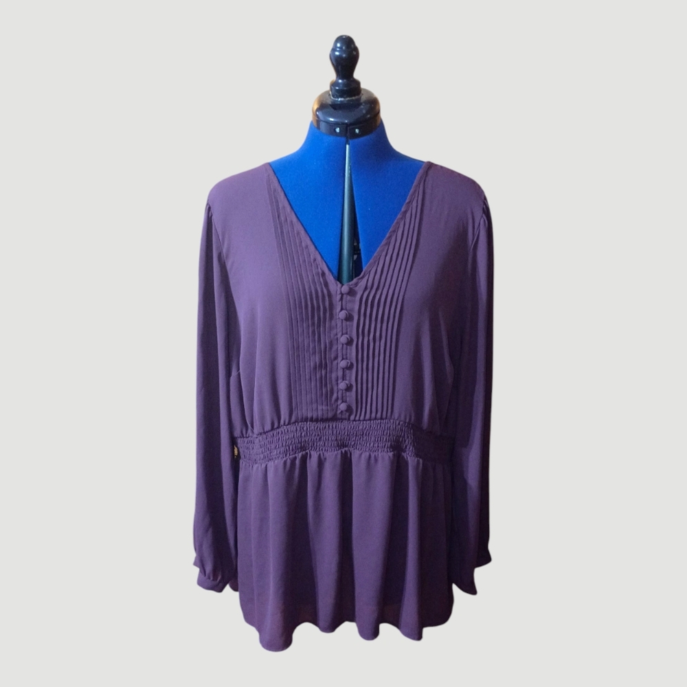 Torrid Burgundy Blouse Plus Size